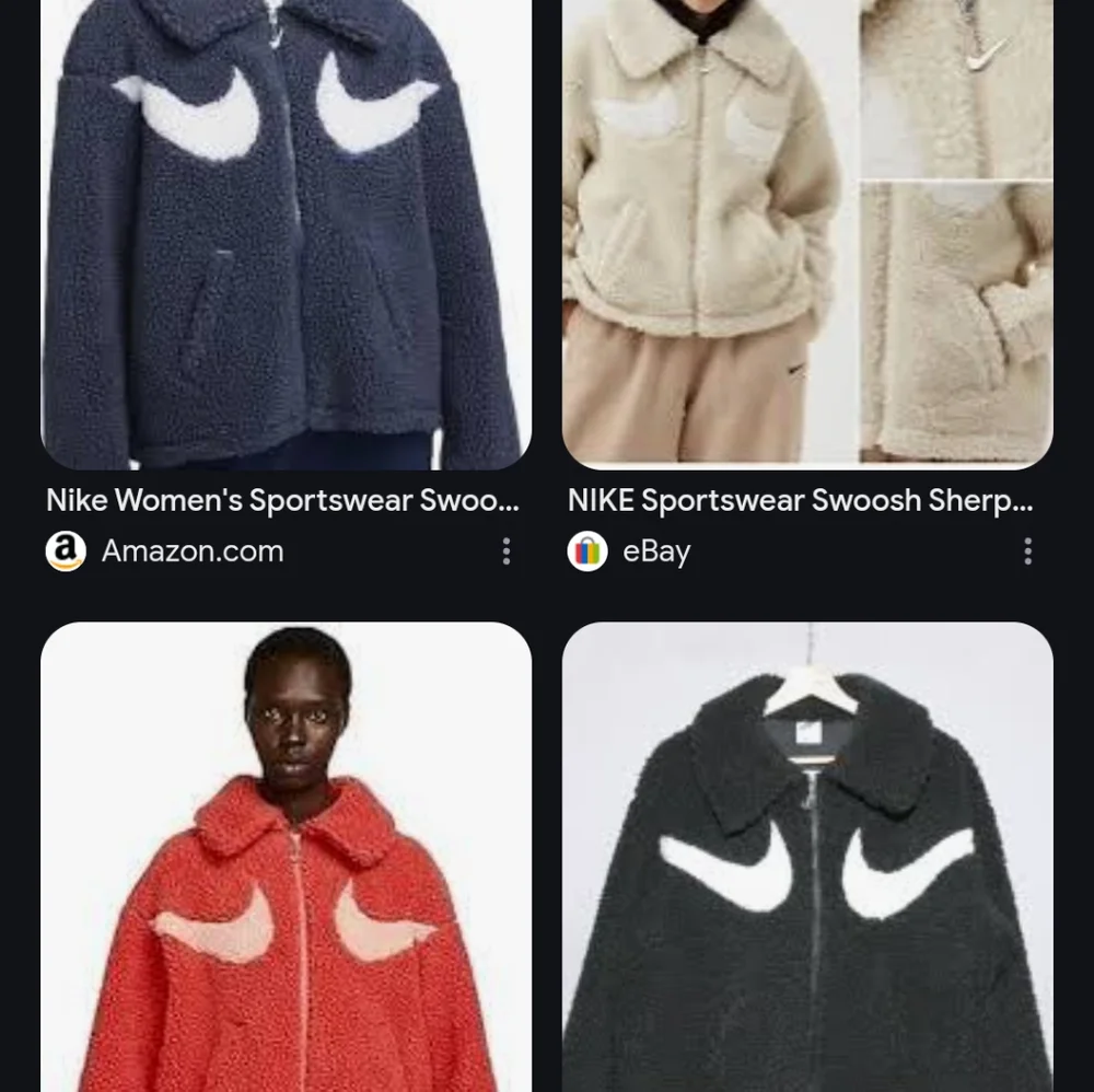 Nike Black and White Puffer Jacket with Cozy Hood and Iconic Logo - Picture 6 of 6